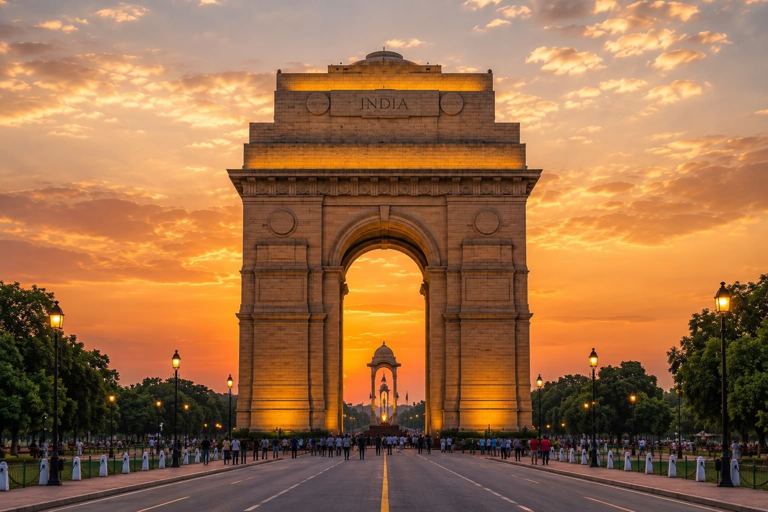India Gate landmark in New Delhi
