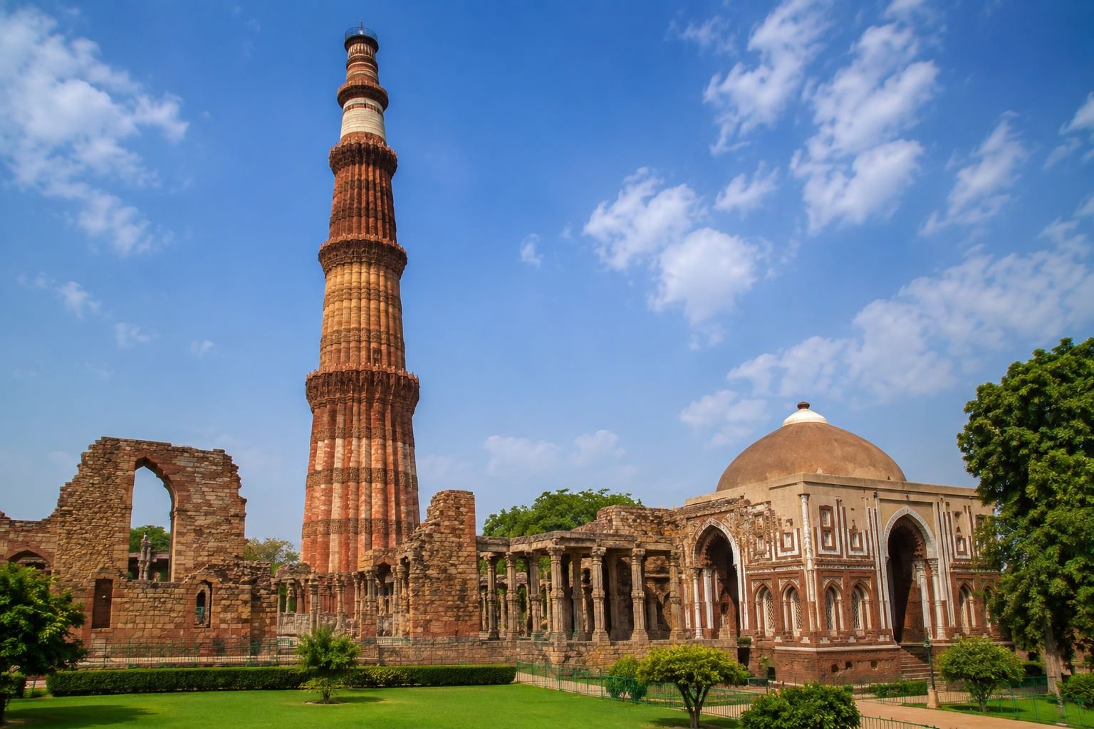 Qutub Minar historic monument in Delhi
